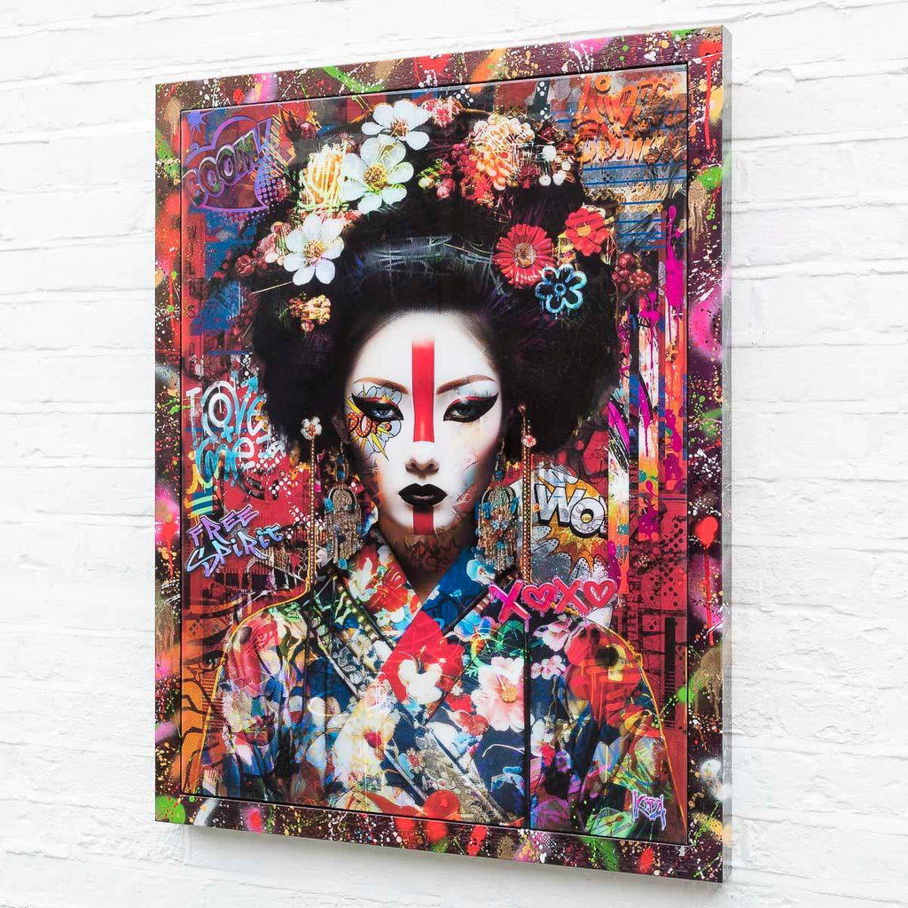 City Bloom - Original - SOLD by artist Kid-A - Wyecliffe Galleries