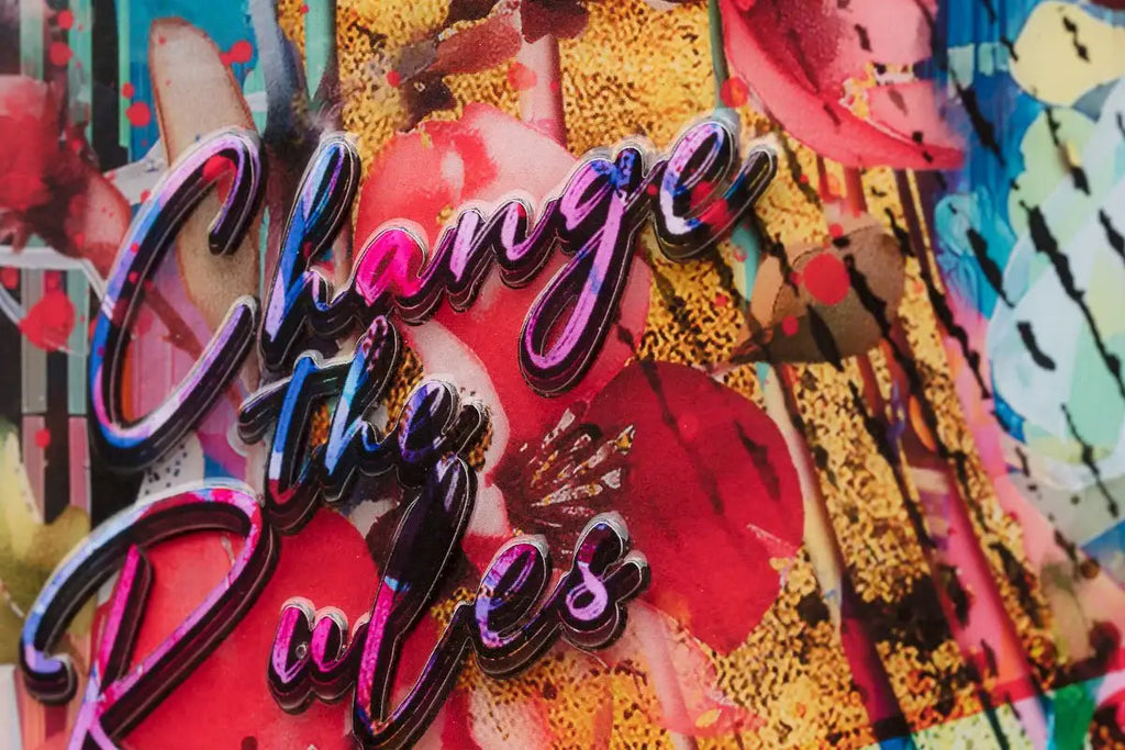 Garden Oasis - Original - SOLD by artist Kid-A - Wyecliffe Galleries