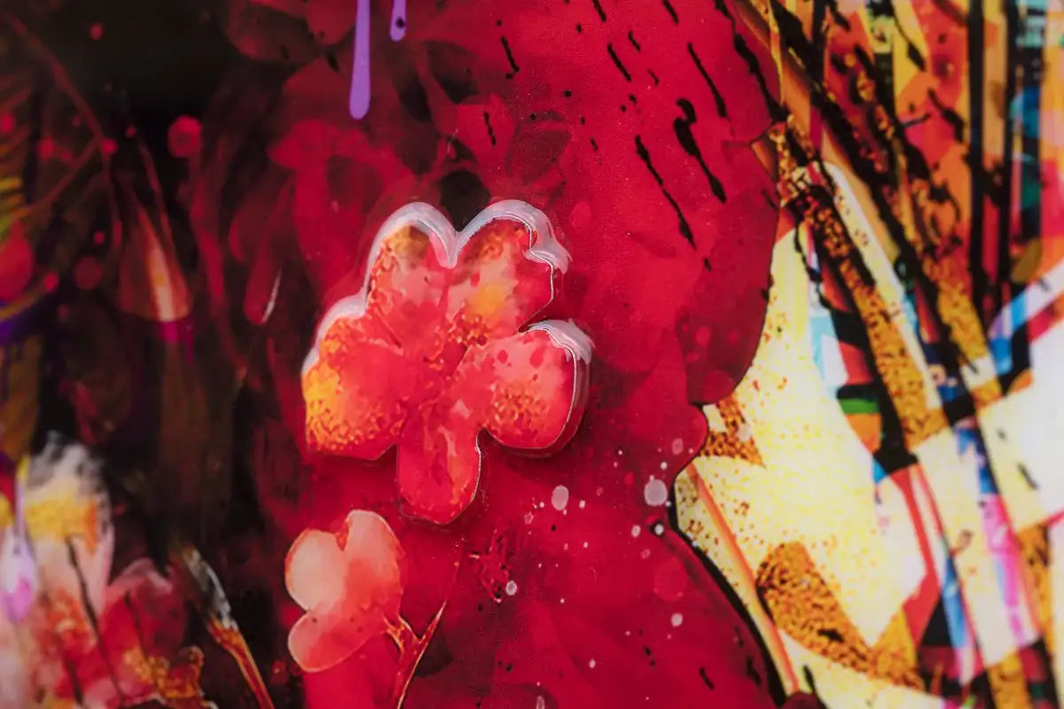 Garden Oasis - Original - SOLD by artist Kid-A - Wyecliffe Galleries