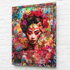 Garden Oasis - Original - SOLD by artist Kid-A - Wyecliffe Galleries