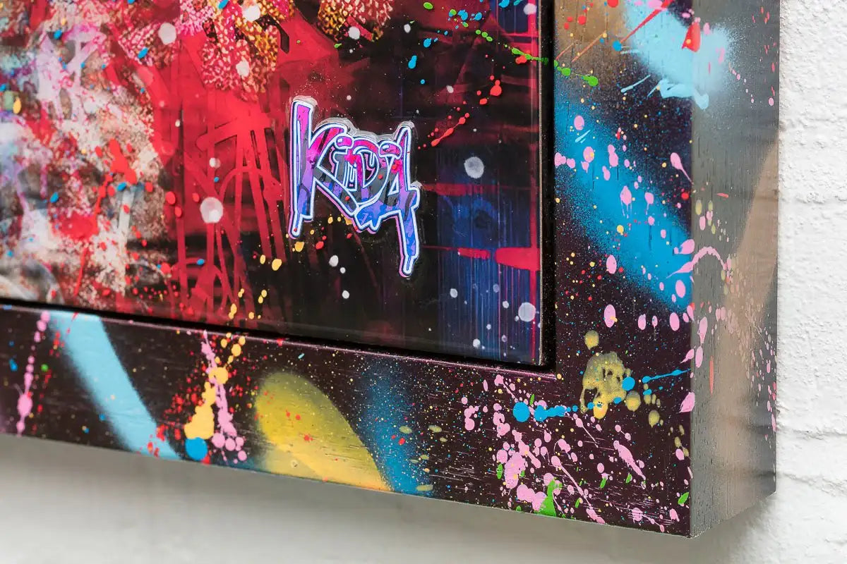 Garden Oasis - Original - SOLD by artist Kid-A - Wyecliffe Galleries