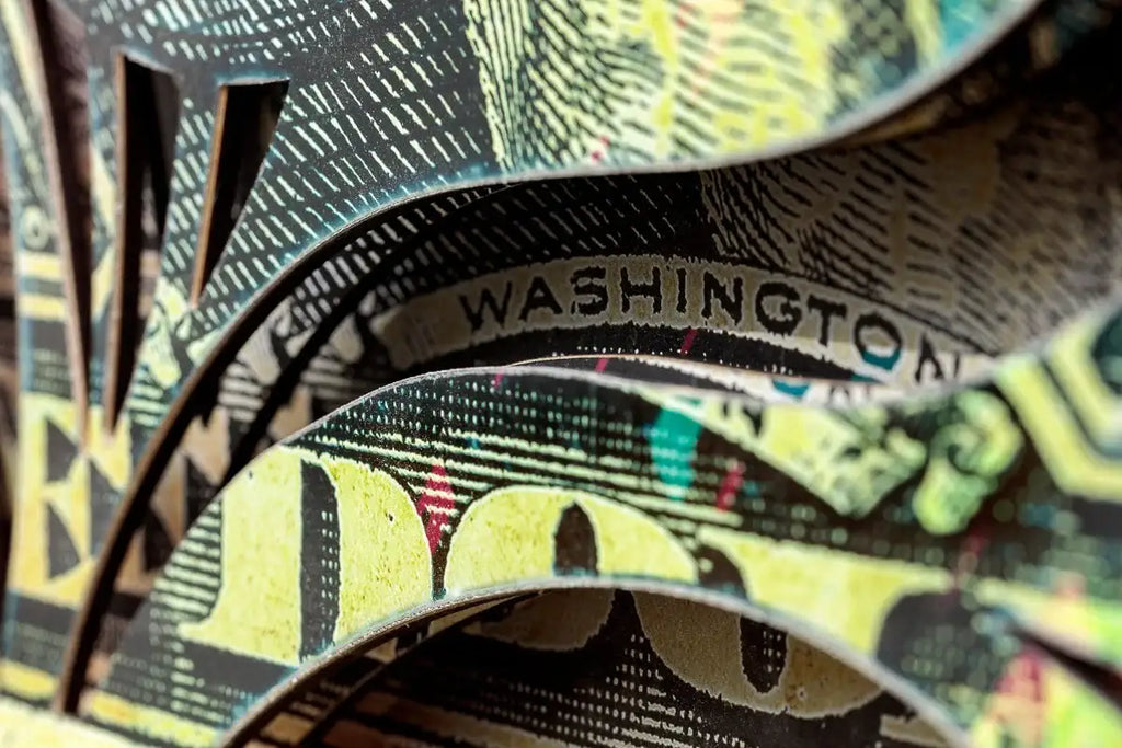 Stand and Deliver (Banknote) - Original by artist Kid-A - Wyecliffe Galleries