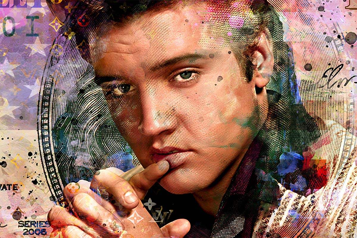 The King - Original by artist Kid-A - Wyecliffe Galleries