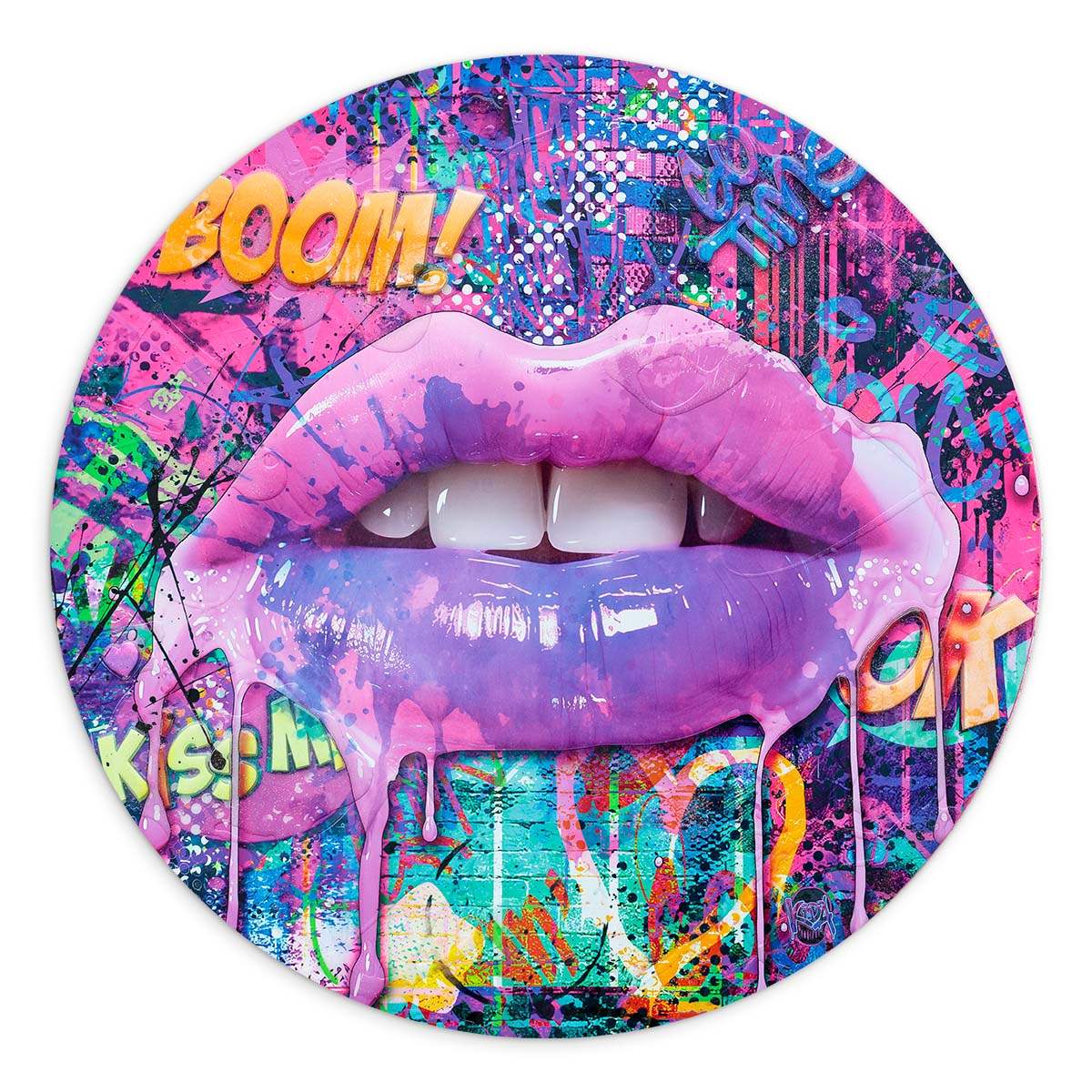 Electric Love - Original - SOLD by artist Kid-A - Wyecliffe Galleries