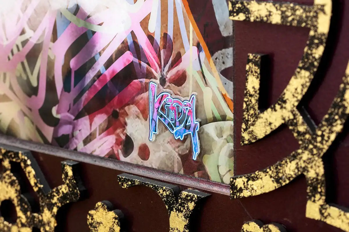 Flower Town - Original - SOLD by artist Kid-A - Wyecliffe Galleries