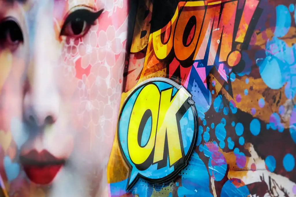 Flower Town - Original - SOLD by artist Kid-A - Wyecliffe Galleries