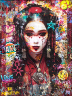 Urban Muse - Original - SOLD by artist Kid-A - Wyecliffe Galleries