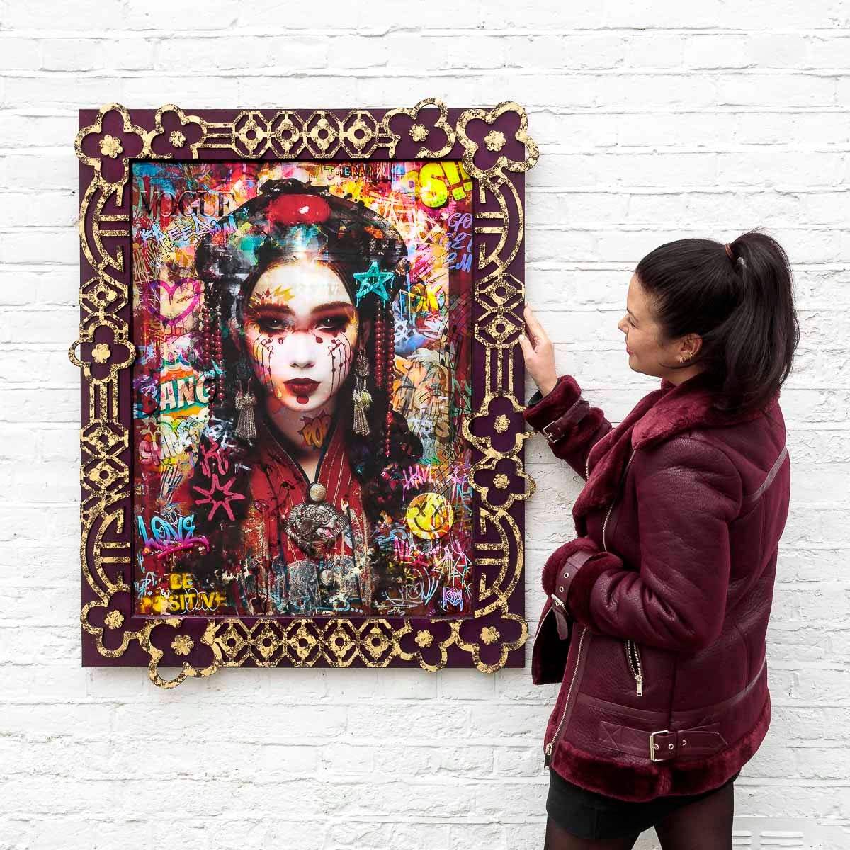 Urban Muse - Original - SOLD by artist Kid-A - Wyecliffe Galleries