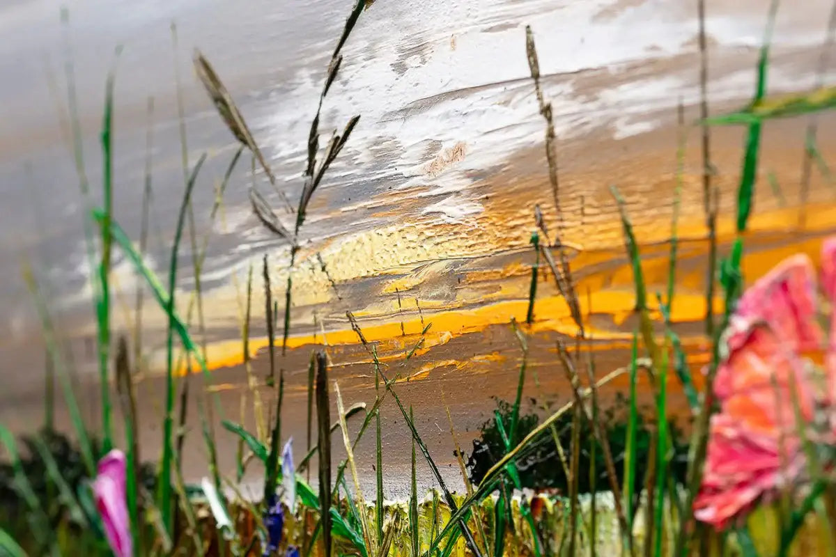 Light Across The Meadow - Original by artist Kimberley Harris - Wyecliffe Galleries