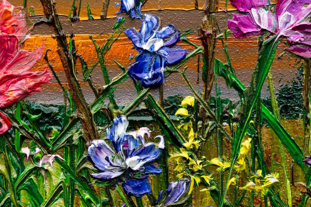 Light Across The Meadow - Original by artist Kimberley Harris - Wyecliffe Galleries