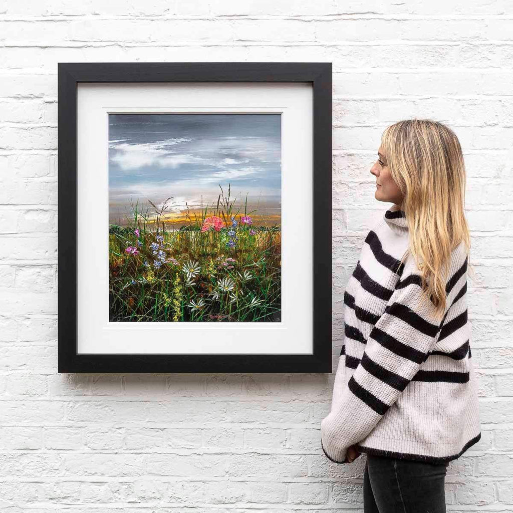 Light Across The Meadow - Original by artist Kimberley Harris - Wyecliffe Galleries