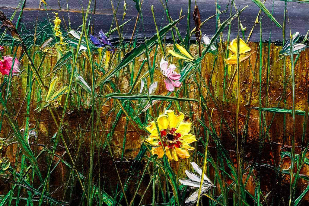 Wildflower Symphony - Original - SOLD by artist Kimberley Harris - Wyecliffe Galleries