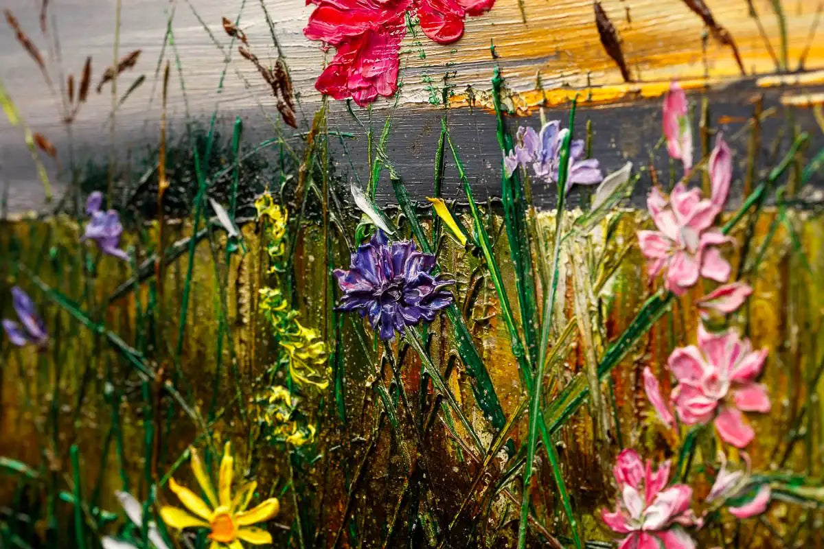 Wildflower Symphony - Original - SOLD by artist Kimberley Harris - Wyecliffe Galleries