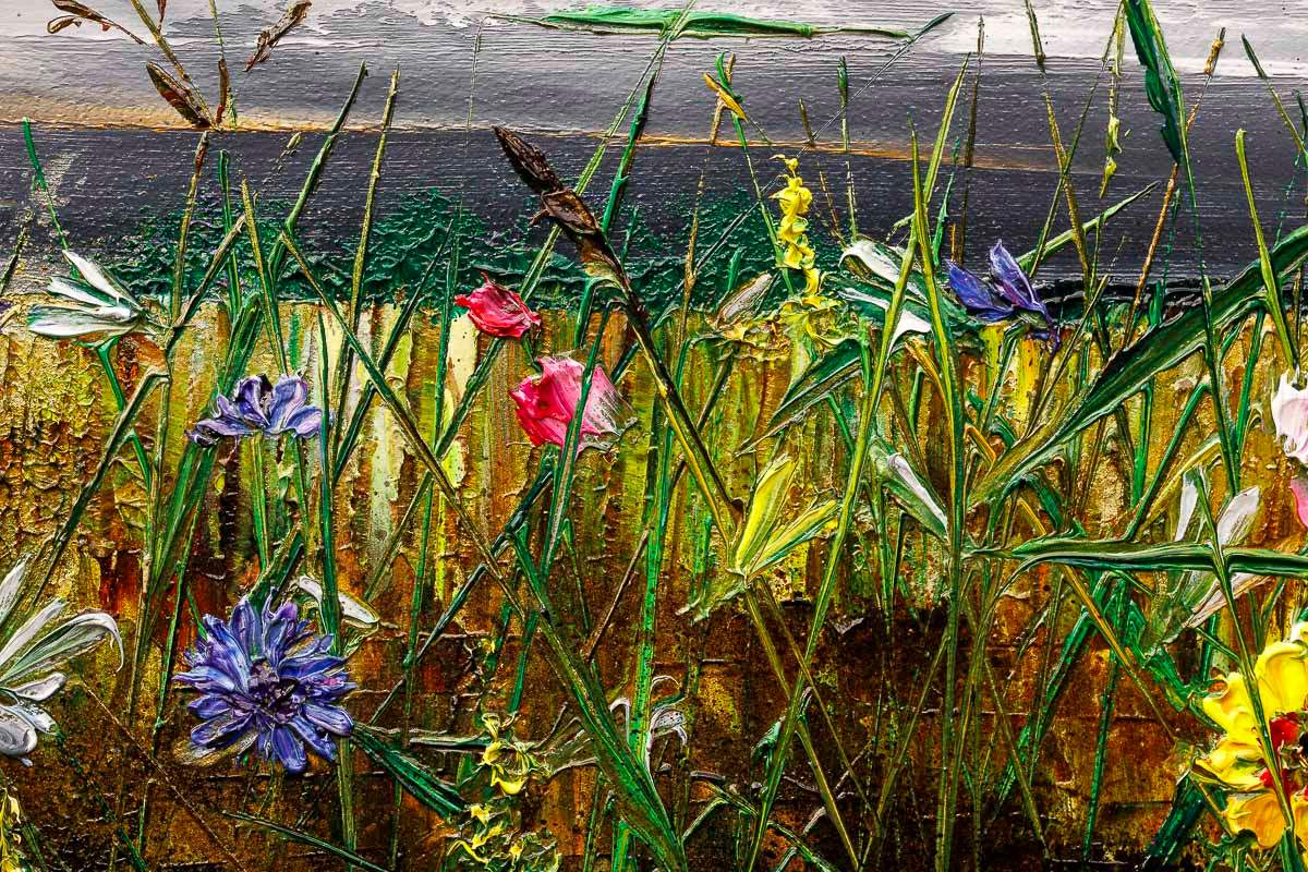 Wildflower Symphony - Original - SOLD by artist Kimberley Harris - Wyecliffe Galleries