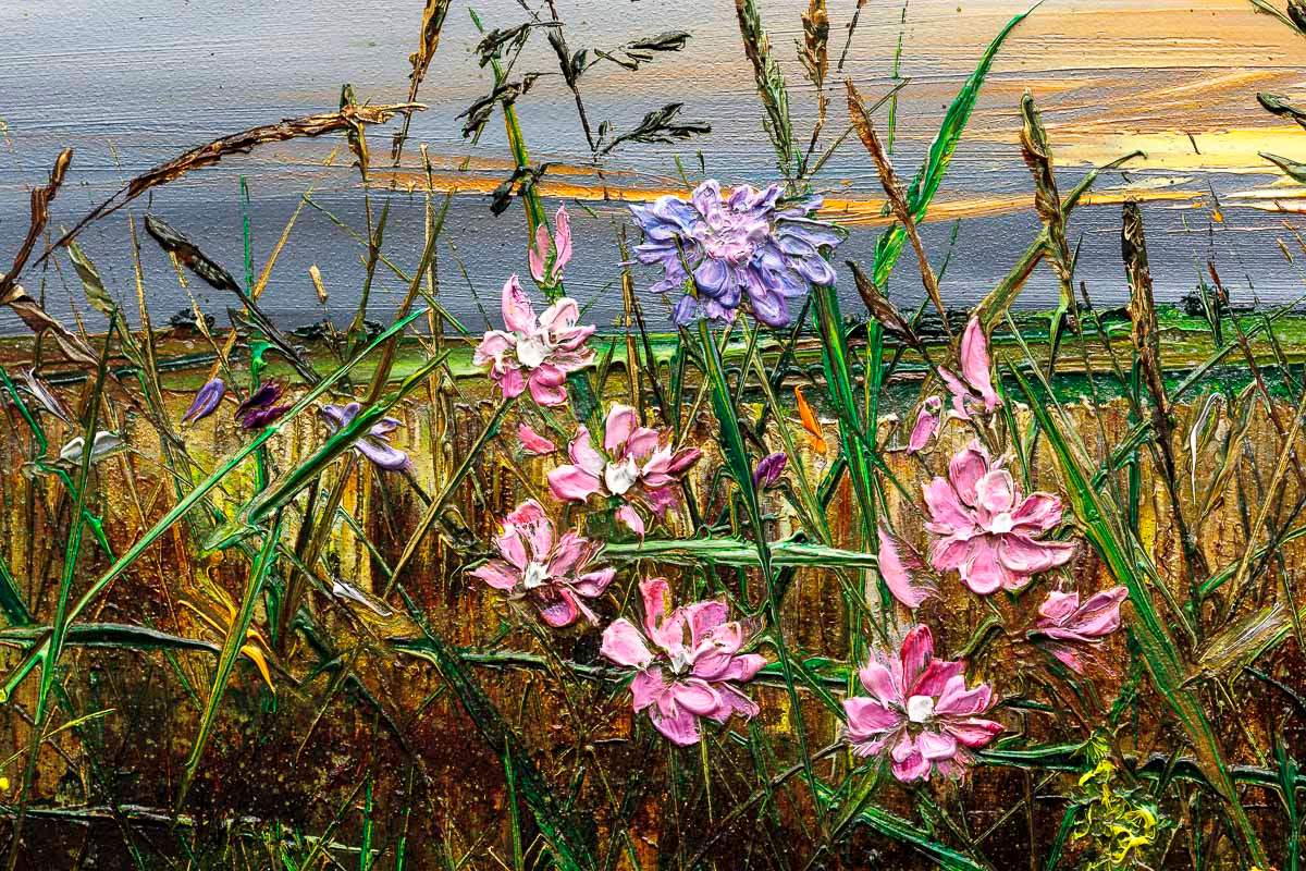 Wildflower Whispers - Original by artist Kimberley Harris - Wyecliffe Galleries