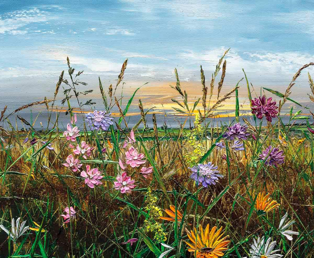 Wildflower Whispers - Original by artist Kimberley Harris - Wyecliffe Galleries