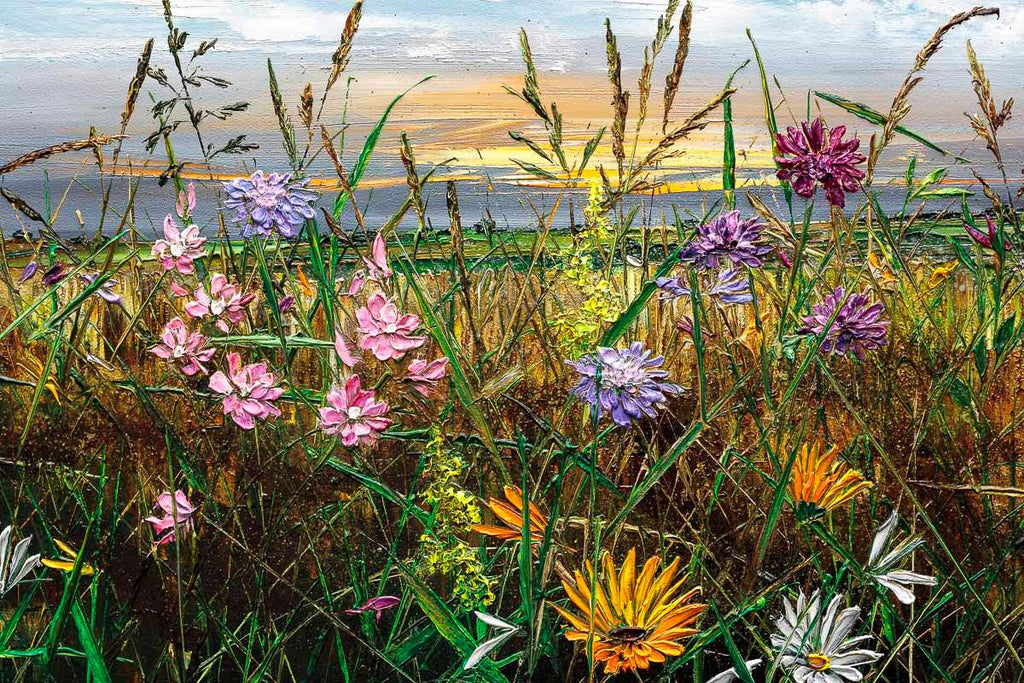 Wildflower Whispers - Original by artist Kimberley Harris - Wyecliffe Galleries