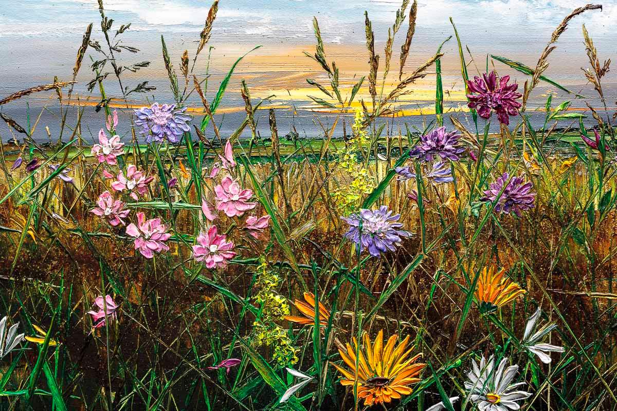 Wildflower Whispers - Original by artist Kimberley Harris - Wyecliffe Galleries