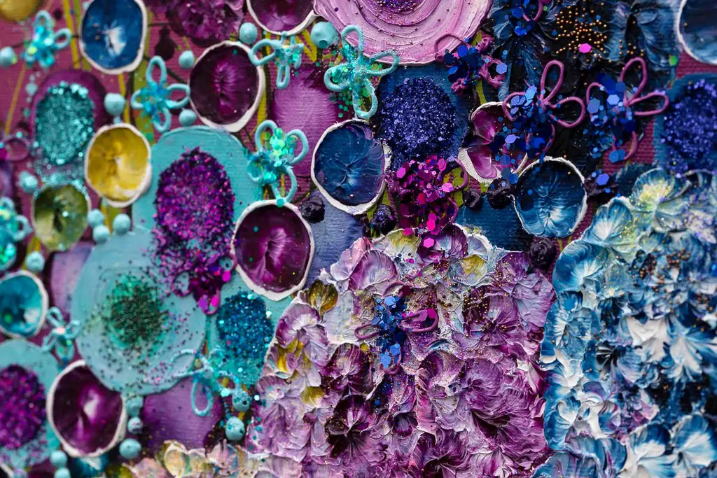 Field of Blooms - Original by artist Leanne Christie - Wyecliffe Galleries