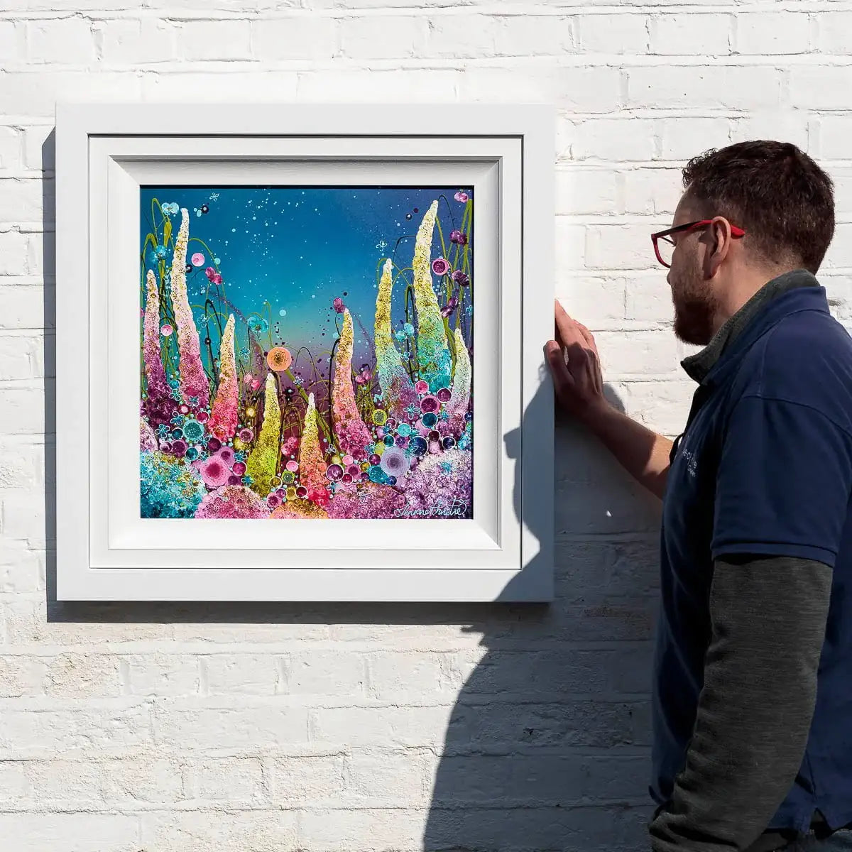 Floral Fantasy - Original - SOLD by artist Leanne Christie - Wyecliffe Galleries