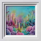 Rainbow Meadows - Original - SOLD by artist Leanne Christie - Wyecliffe Galleries