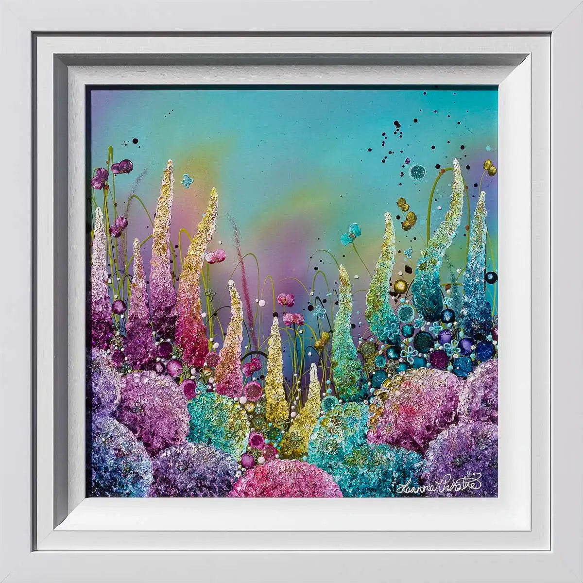 Rainbow Meadows - Original - SOLD by artist Leanne Christie - Wyecliffe Galleries