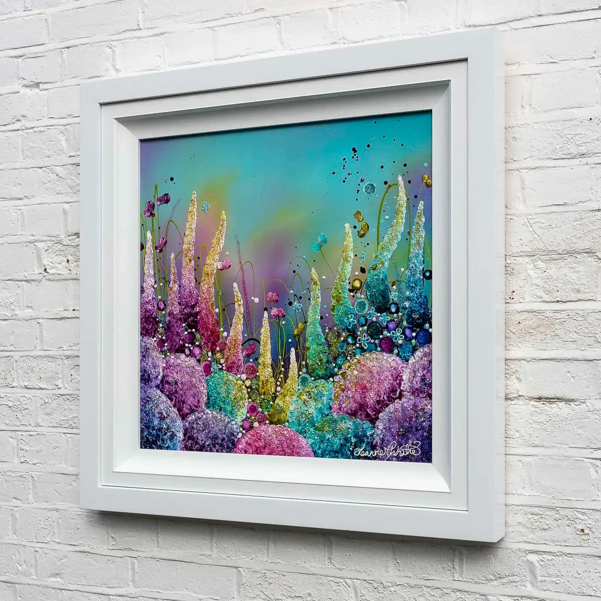 Rainbow Meadows - Original - SOLD by artist Leanne Christie - Wyecliffe Galleries