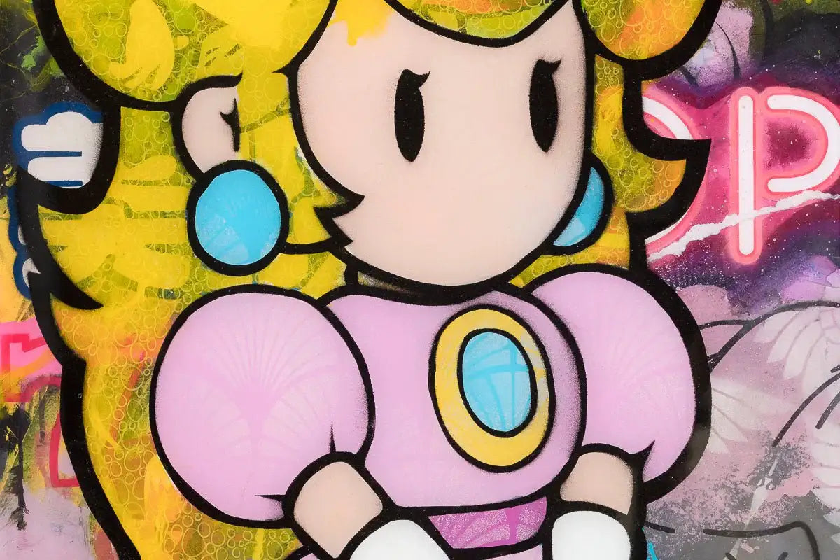 A Pair Of Peaches - Original - SOLD by artist Lhouette - Wyecliffe Galleries