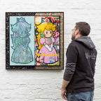 A Pair Of Peaches - Original - SOLD by artist Lhouette - Wyecliffe Galleries