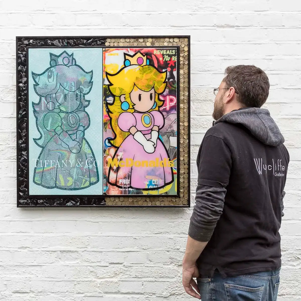 A Pair Of Peaches - Original - SOLD by artist Lhouette - Wyecliffe Galleries