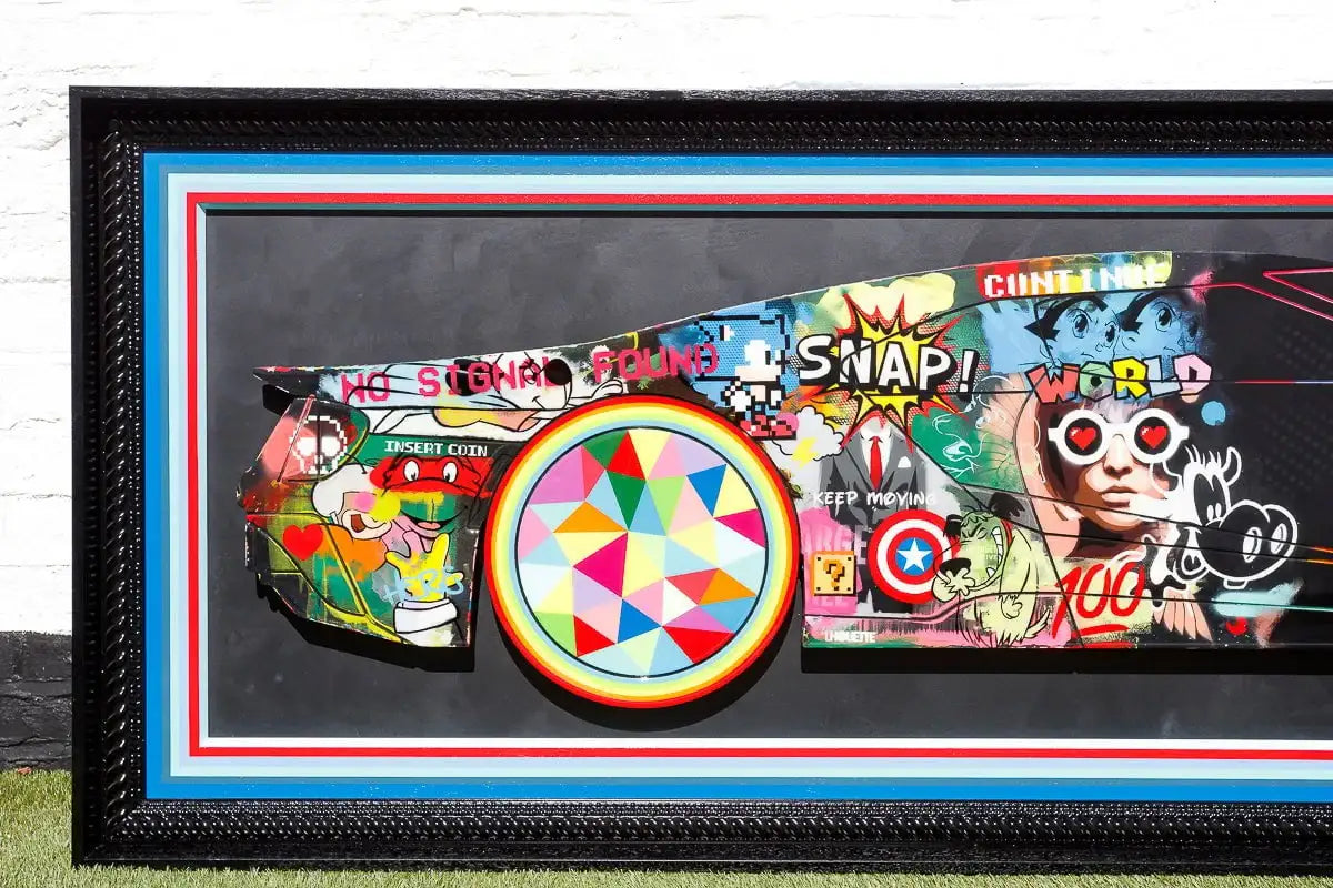 A Side Of Me Ford GT - Original - SOLD by artist Lhouette - Wyecliffe Galleries