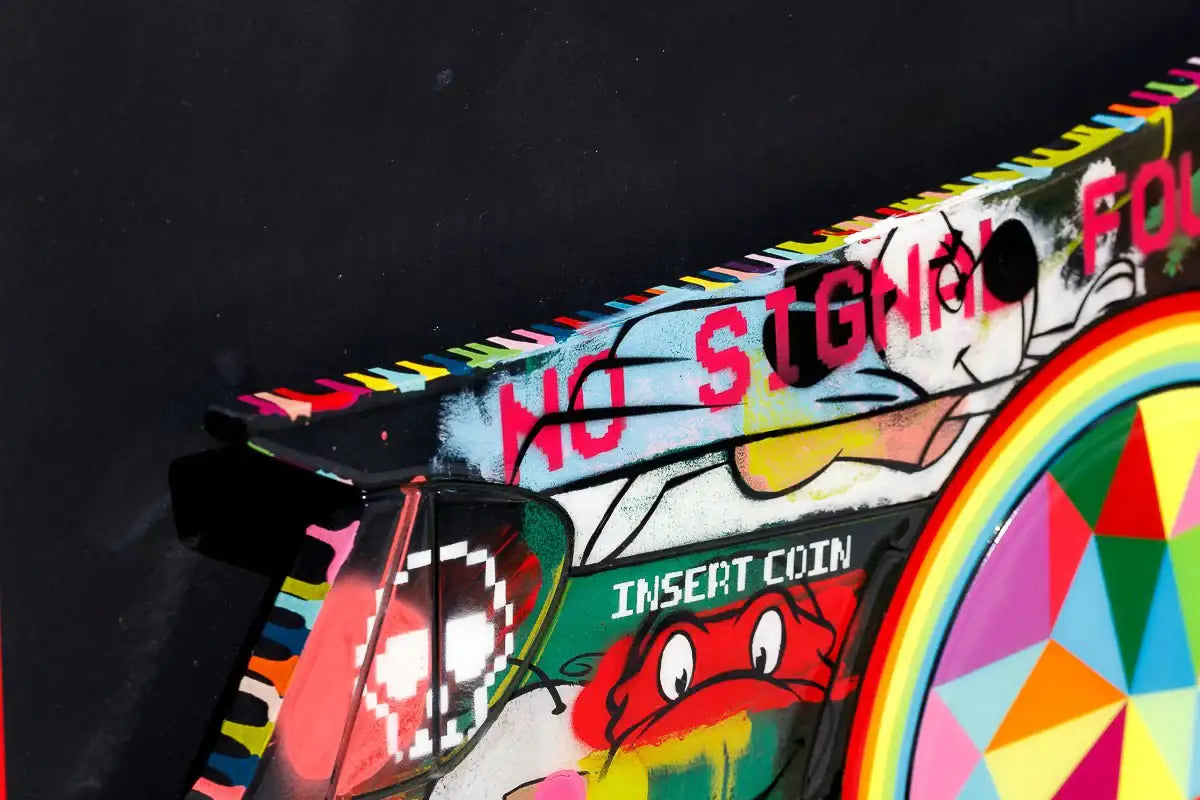 A Side Of Me Ford GT - Original - SOLD by artist Lhouette - Wyecliffe Galleries