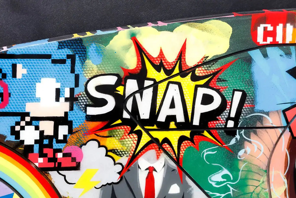 A Side Of Me Ford GT - Original - SOLD by artist Lhouette - Wyecliffe Galleries