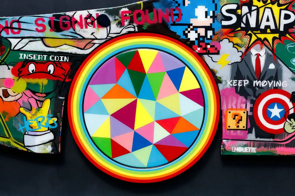 A Side Of Me Ford GT - Original - SOLD by artist Lhouette - Wyecliffe Galleries