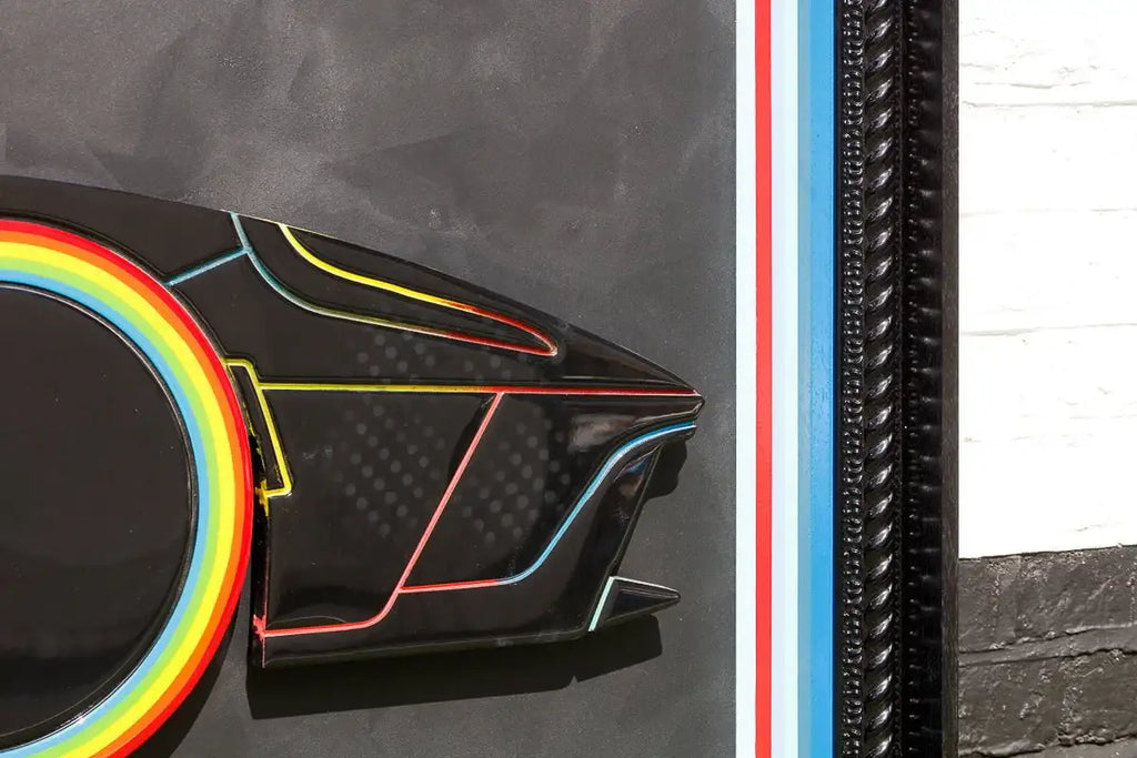 A Side Of Me Ford GT - Original - SOLD by artist Lhouette - Wyecliffe Galleries