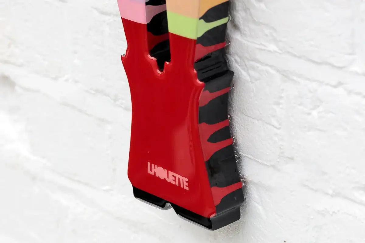 Angel Cake Green & Rose Wings Miniature Wall Sculpture - Original - SOLD by artist Lhouette - Wyecliffe Galleries