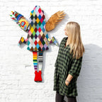 Angel Cake - Medium Diamond Patchwork - Original - SOLD by artist Lhouette - Wyecliffe Galleries