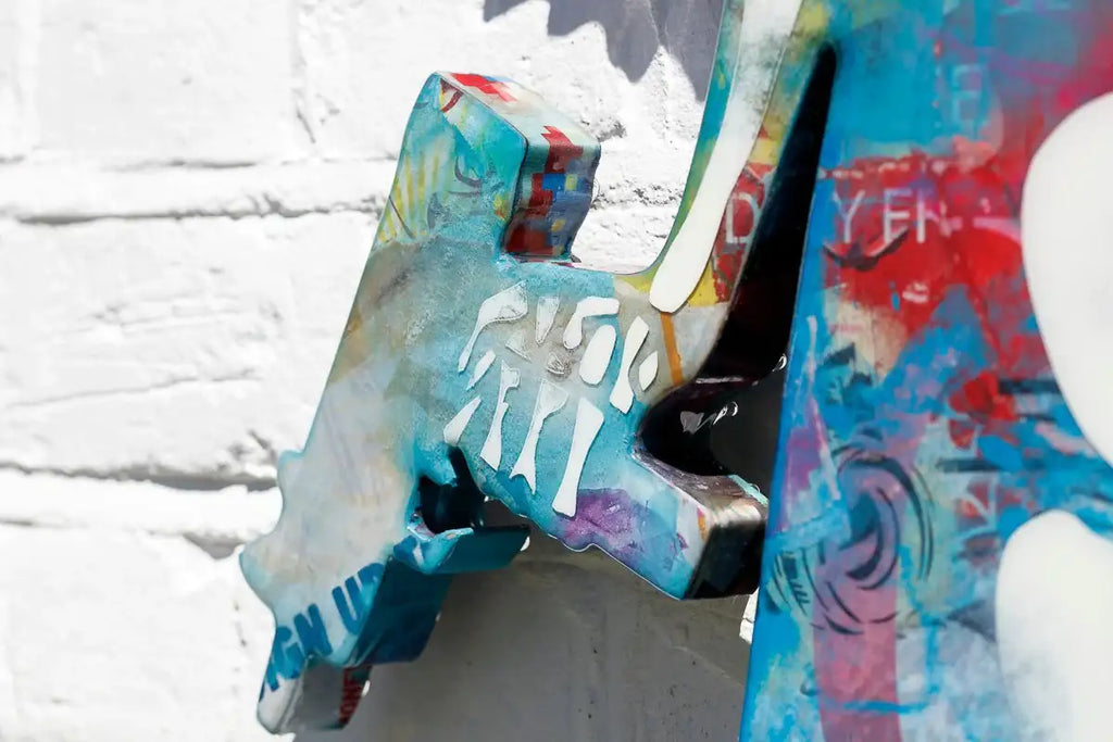 Angel Cake SkeLhouette - Original Wall Sculpture - SOLD by artist Lhouette - Wyecliffe Galleries