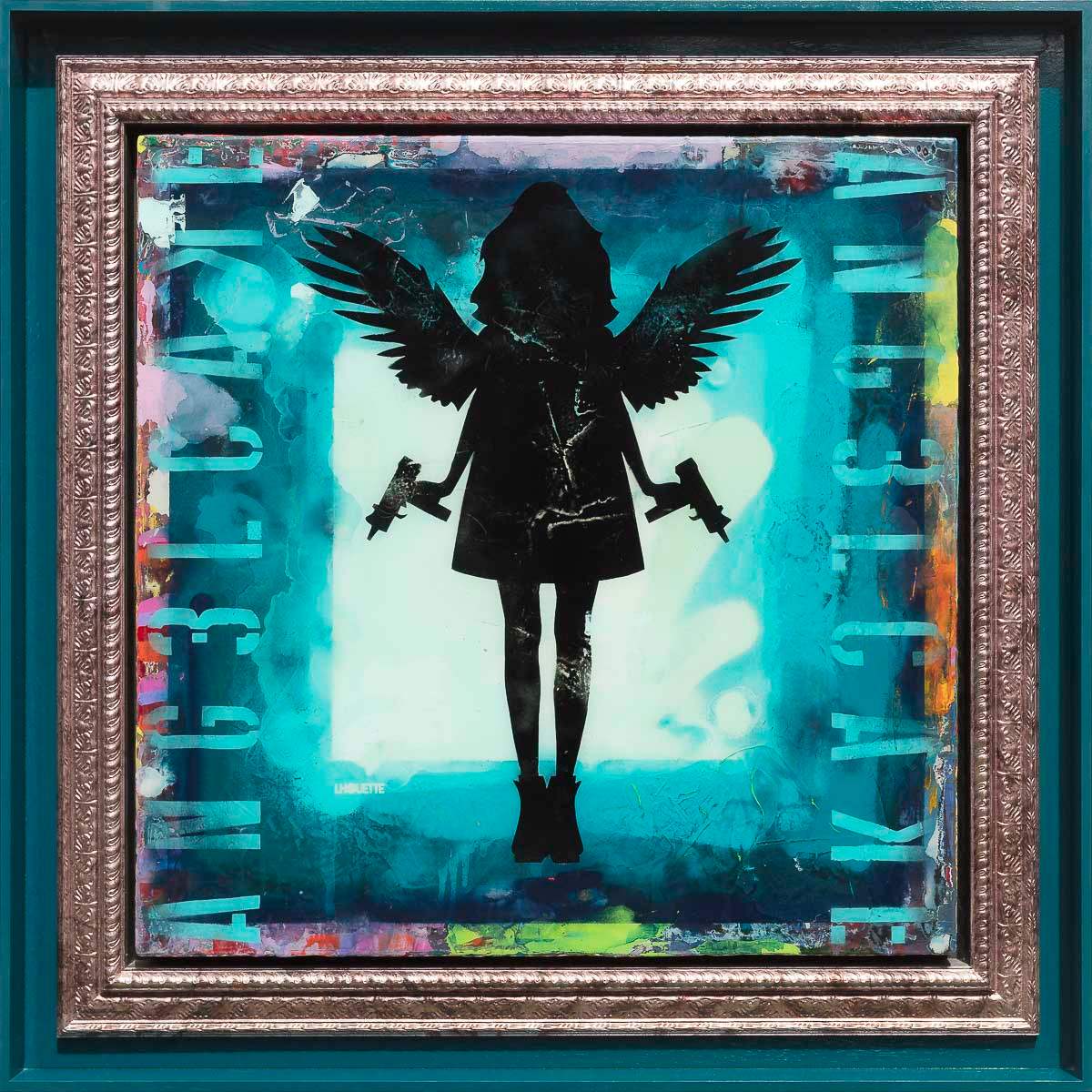 Angel Cake XL Mixer (Petrol) - Original by artist Lhouette - Wyecliffe Galleries