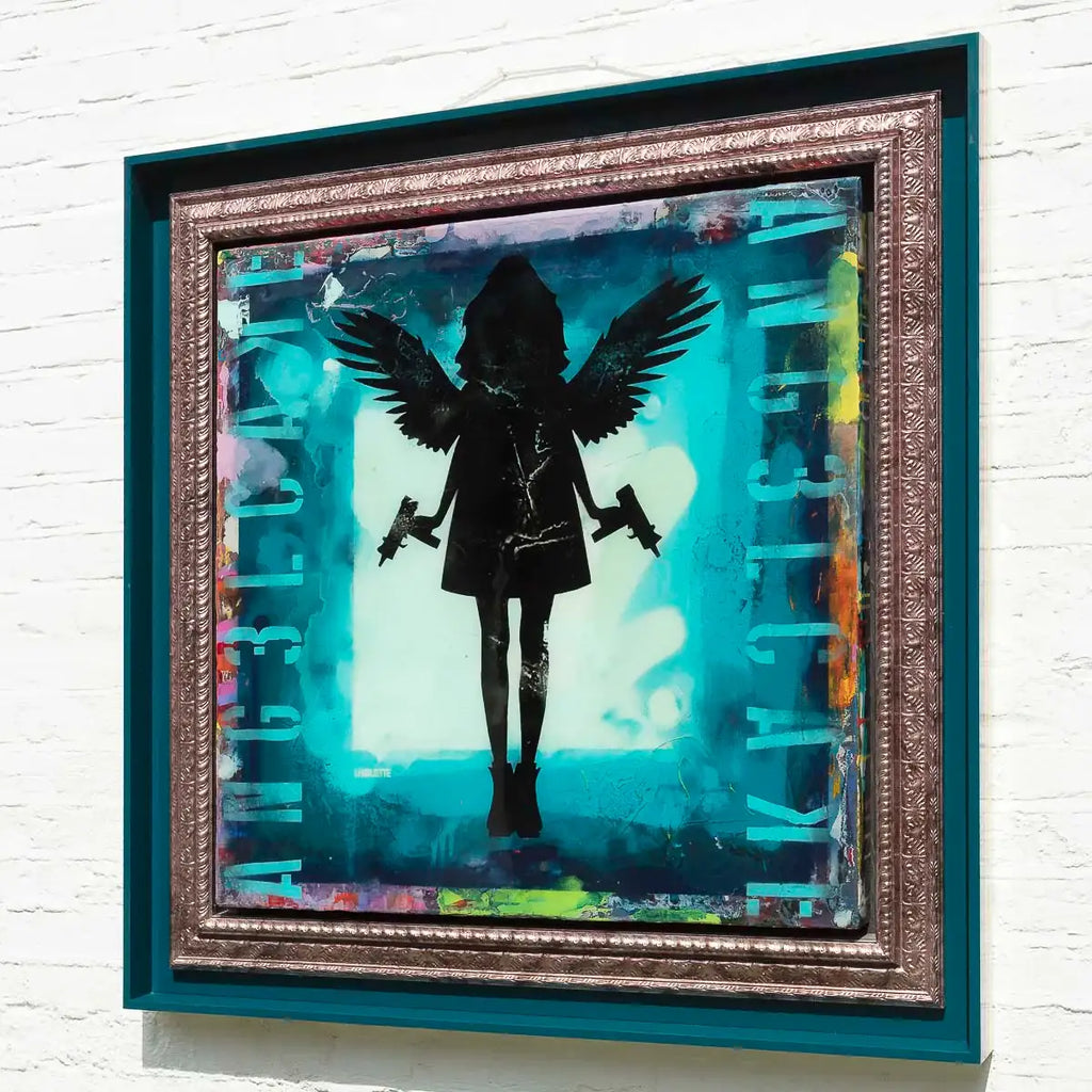 Angel Cake XL Mixer (Petrol) - Original by artist Lhouette - Wyecliffe Galleries