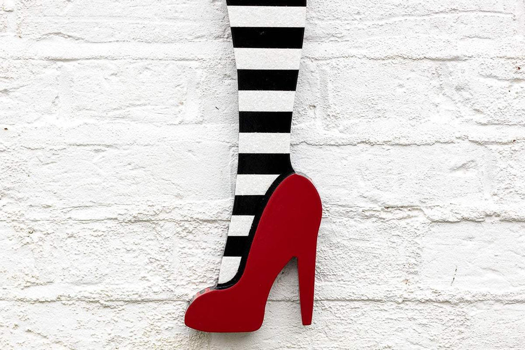 Bazooka Jo - Medium Paste-Up With Stripes - Original Sculpture - SOLD by artist Lhouette - Wyecliffe Galleries