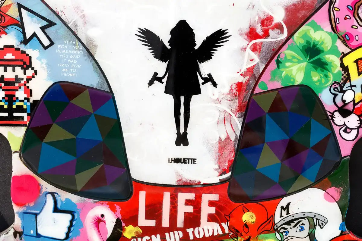 In Pieces - Original - SOLD by artist Lhouette - Wyecliffe Galleries