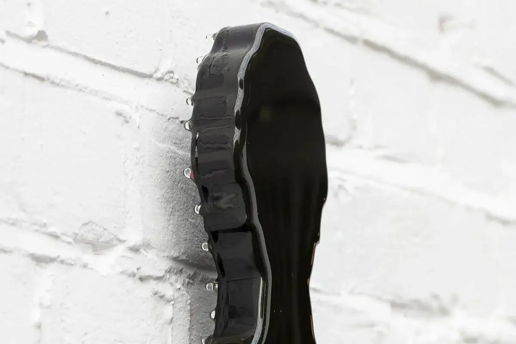 Drop The Bomb Geometric & Striped Miniature Wall Sculpture - Original - SOLD by artist Lhouette - Wyecliffe Galleries