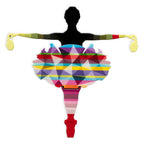 Drop The Bomb Geometric & Striped Miniature Wall Sculpture - Original - SOLD by artist Lhouette - Wyecliffe Galleries