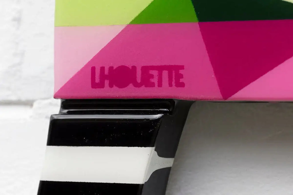 Duck Hunt Geometric & Striped - 4 Piece Miniature Wall Sculpture - Original - SOLD by artist Lhouette - Wyecliffe Galleries