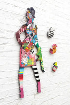 Duck Hunt Medium Collage - Original Wall Sculpture - SOLD by artist Lhouette - Wyecliffe Galleries