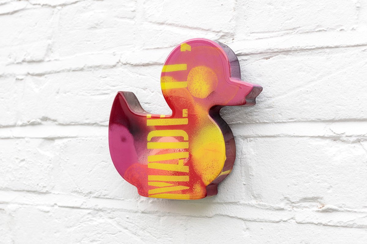 Duck Hunt Medium Collage - Original Wall Sculpture - SOLD Lhouette Original Wall Sculpture