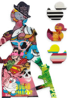 Duck Hunt Medium Collage - Original Wall Sculpture - SOLD by artist Lhouette - Wyecliffe Galleries