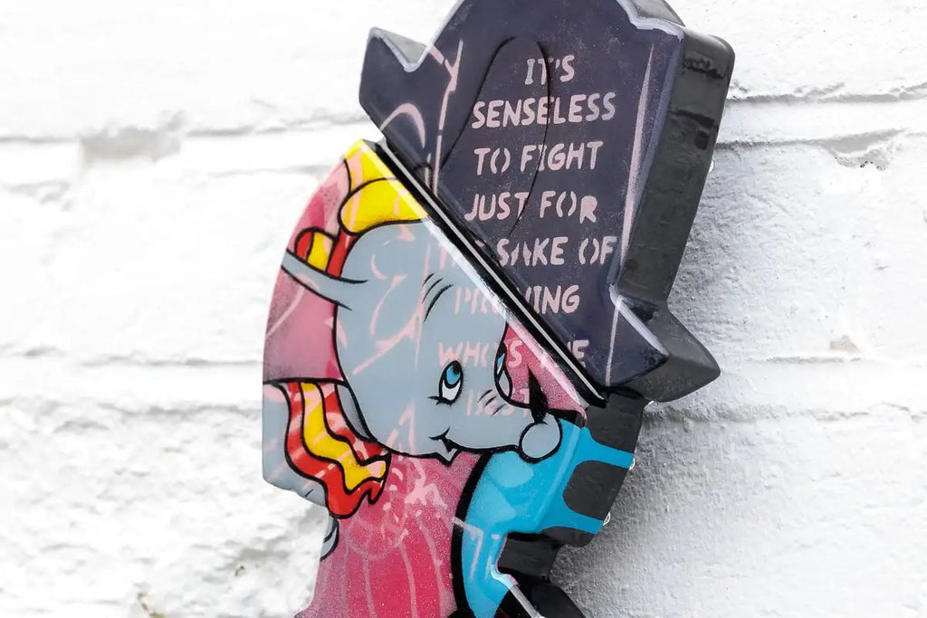 Duck Hunt Medium Collage - Original Wall Sculpture - SOLD by artist Lhouette - Wyecliffe Galleries