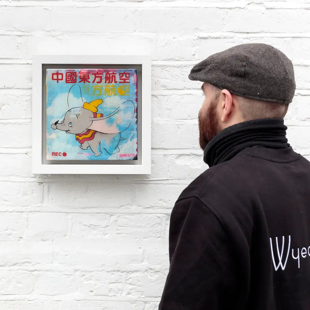 Dumbo - Miniature Pop Panel - Original - SOLD by artist Lhouette - Wyecliffe Galleries